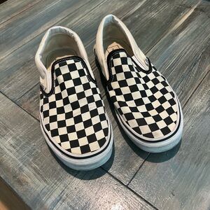 Checkered Slip-On Kids Shoes
